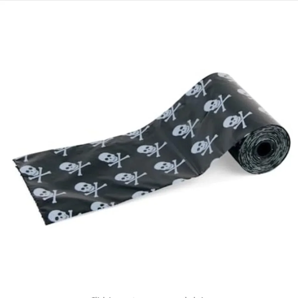 Dog Waste Bag Dispenser & Skulls Refill Roll